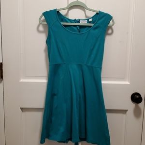 Green / teal cotton dress